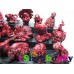 Kaiyodo Hyakki Night Figure japanese monster collection RED Full set of 24